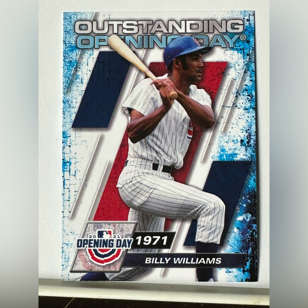 Billy Williams, OF, Chicago Cubs. 1971 Outstanding Opening Day. No. OOD-7.
